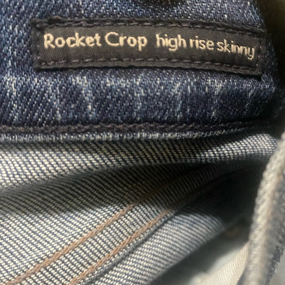 Citizens of Humanity Women’s Med Wash Rocket Crop High-Rise Skinny Jeans Sz. 27 - Picture 5 of 7